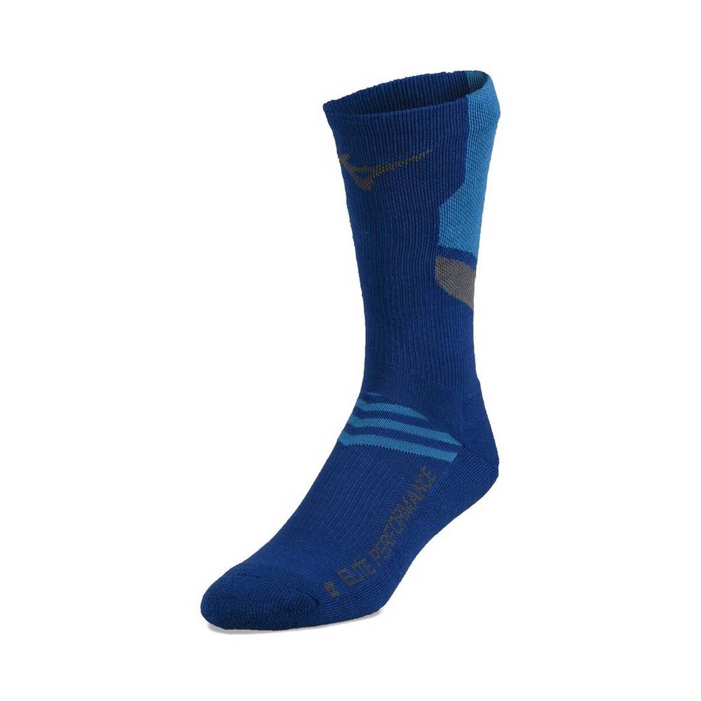 Panske Volejbalove Ponozky Mizuno RUNBIRD® Crew Kráľovská Modrá Vypredaj NPXE36570